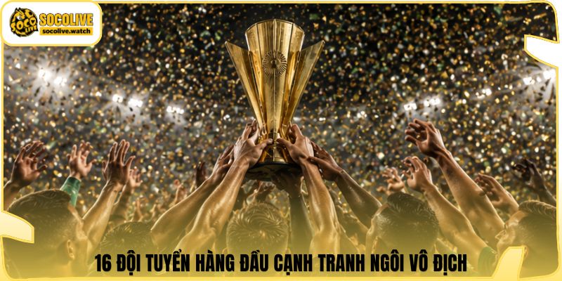 16 đội tuyển hàng đầu cạnh tranh ngôi vô địch
