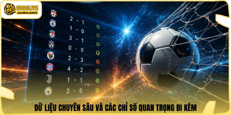 Dữ liệu chuyên sâu và các chỉ số quan trọng đi kèm